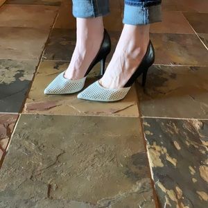 Audrey Brooke Color Block Heels